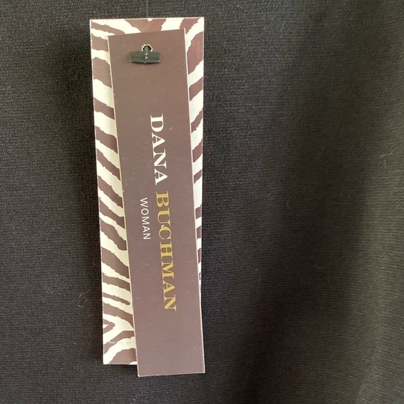 DANA Buchman Woman Black Tie Sleeveless Color Block Dress - Picture 5 of 11